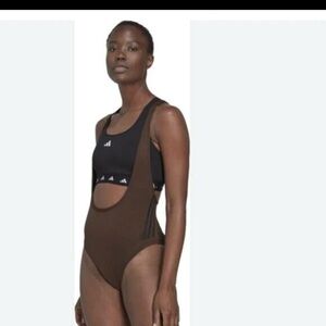 Adidas TrainIcons Brown Leotard NWT - Size Small